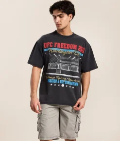 Graphic T-Shirts | ID Supply Co. UFC Striking Matchup T-Shirt Washed Black