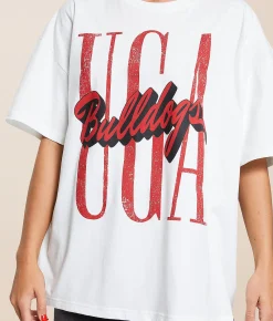 Gameday SOCIAL® UGA Bulldogs Oversized T-Shirt White New