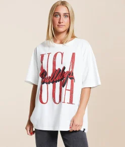 Gameday SOCIAL® UGA Bulldogs Oversized T-Shirt White New