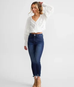 Flying Monkey Ultra High Rise Ankle Skinny Stretch Jean Passionate Clearance