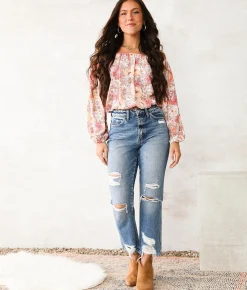 Flying Monkey Ultra High Rise Ankle Straight Jean Lolita