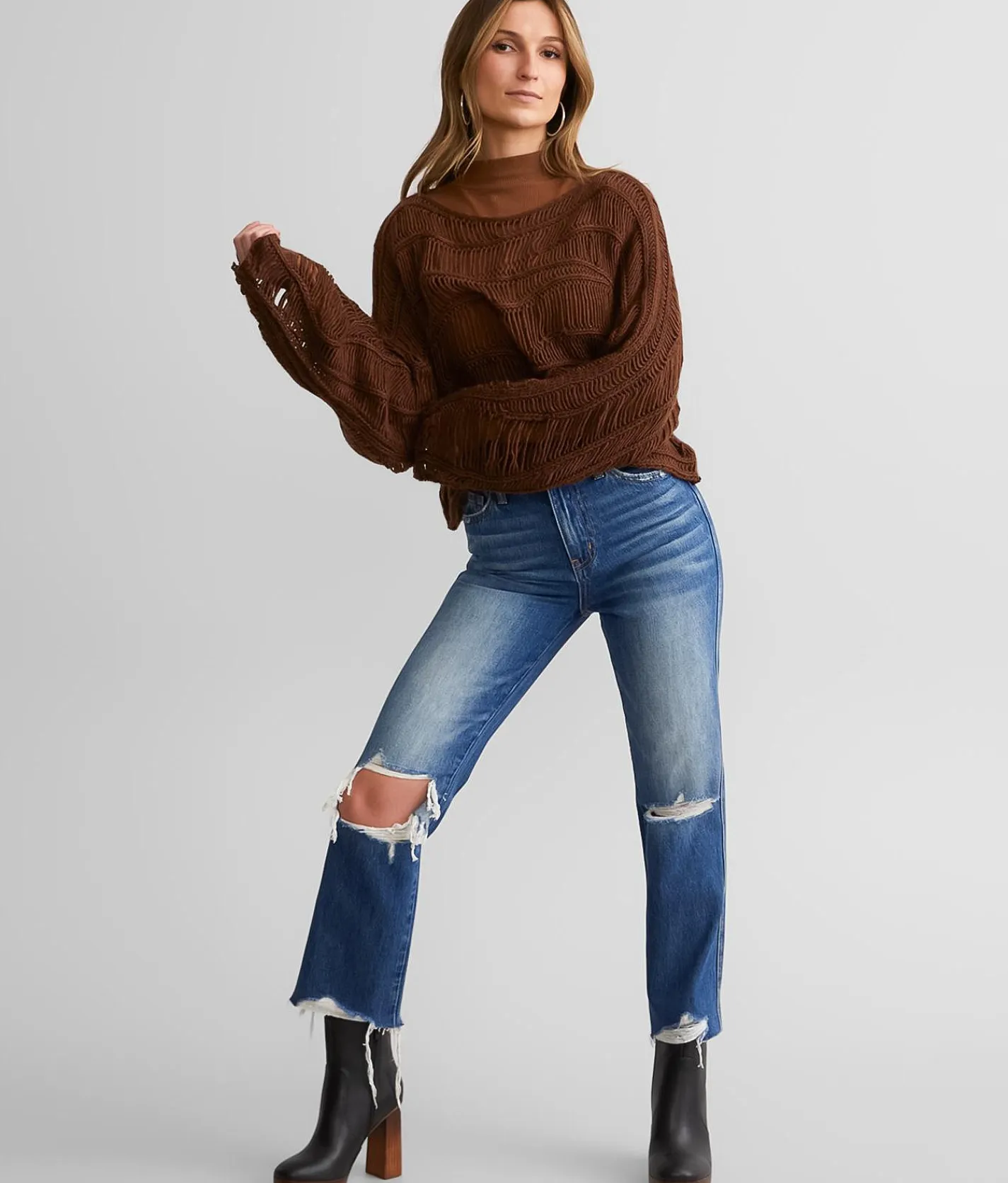 Jeans|Bottoms | Flying Monkey Ultra High Rise Cropped Straight Jean Wellbeing