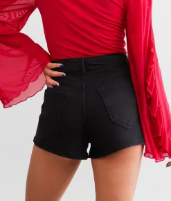 Blue B Ultra High Rise Rhinestone Stretch Short Black Online