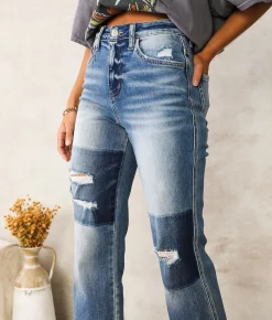 Flying Monkey Ultra High Rise Straight Jean On A World