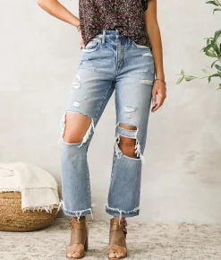 Jeans|Bottoms | Flying Monkey Ultra High Rise Straight Jean Solitude