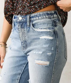 Jeans|Bottoms | Flying Monkey Ultra High Rise Straight Jean Solitude