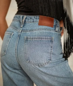 Jeans|Bottoms | Sterling & Stitch Ultra High Rise Wide Leg Jean Light Wash