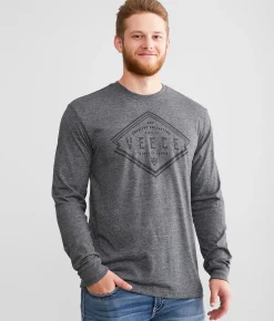 Veece Uncharted Split T-Shirt Charcoal Outlet