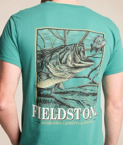 Tops|Graphic T-Shirts | Fieldstone Underwater Bass T-Shirt Seafoam