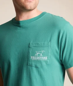 Tops|Graphic T-Shirts | Fieldstone Underwater Bass T-Shirt Seafoam