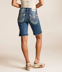 Miss Me Universal Bermuda Stretch Cuffed Short K1441 Best