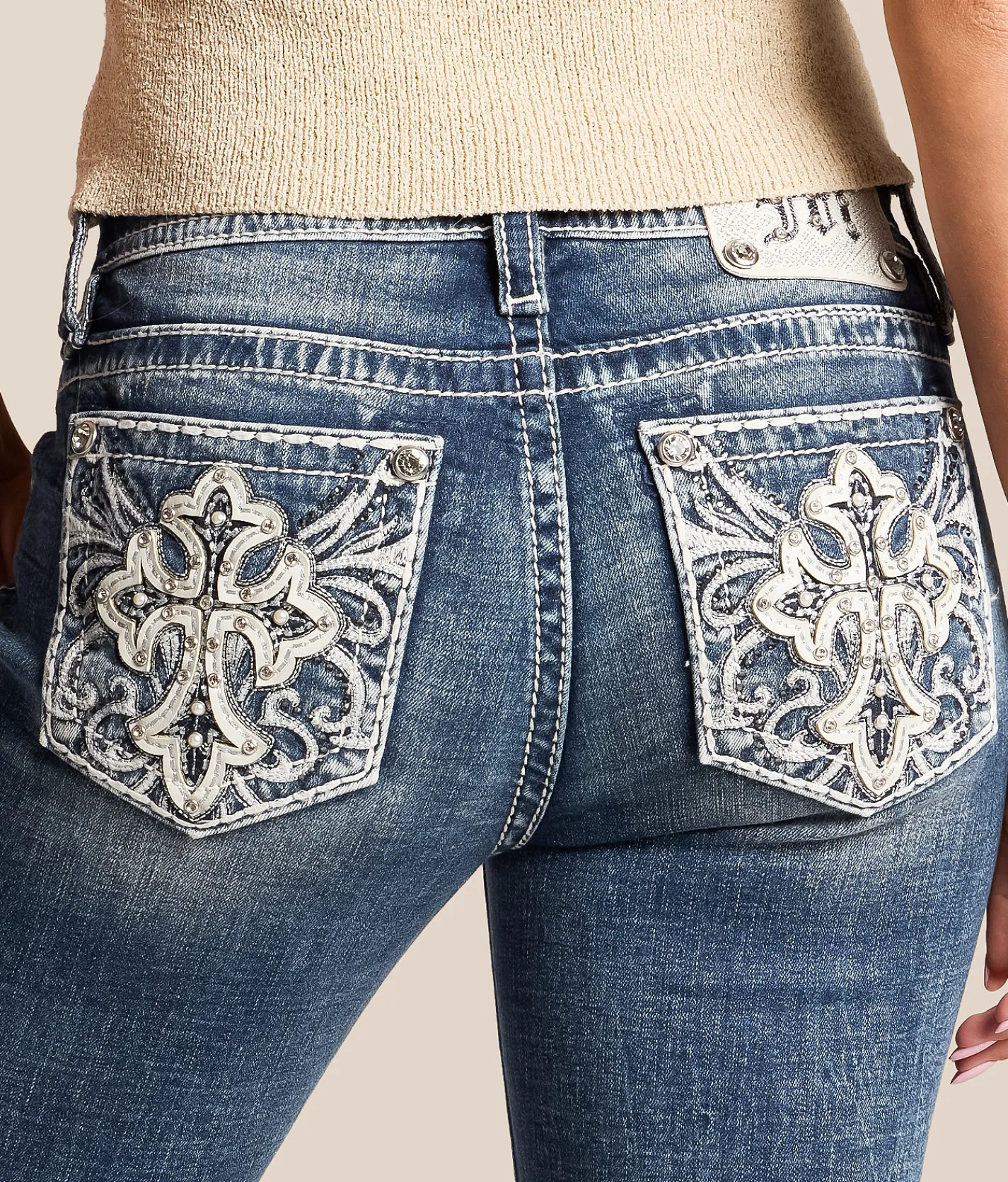 Miss Me Universal Capri Stretch Cuffed Jean K1201 Clearance