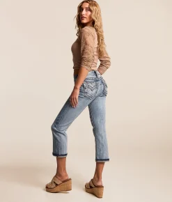 Jeans|Bottoms | Miss Me Universal Capri Stretch Cuffed Jean M383