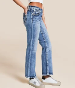 Miss Me Universal Cropped Straight Stretch Jean M819C Hot