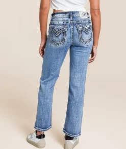 Miss Me Universal Cropped Straight Stretch Jean M819C Hot