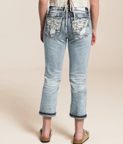 Miss Me Universal Mid-Rise Cuffed Stretch Capri Jean M1015 Best