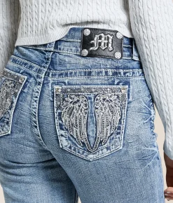 Jeans|Bottoms | Miss Me Universal Straight Stretch Cuffed Jean M383