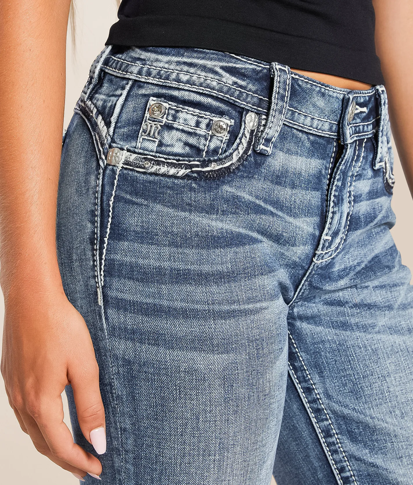 Miss Me Universal Straight Stretch Jean K1486 Discount