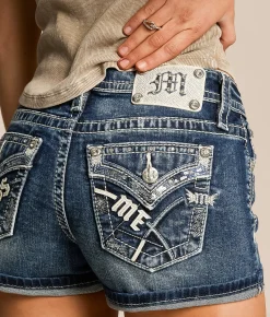 Miss Me Universal Stretch Cuffed Short M1055 Hot