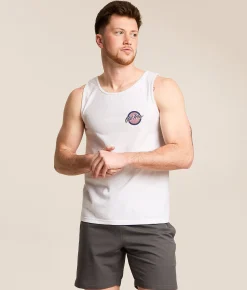 Tops | Old Row USA Circle Tank Top White