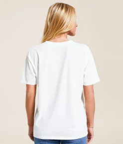 Z Supply USA Flag Boyfriend T-Shirt Sea Salt New