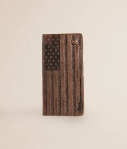 Hooey USA Leather Wallet Brown Sale