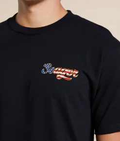 Tops|Graphic T-Shirts | Seager USA Russ T-Shirt Vintage Black