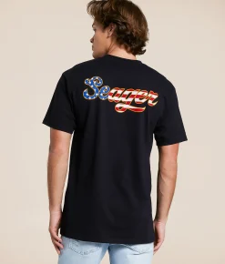 Tops|Graphic T-Shirts | Seager USA Russ T-Shirt Vintage Black