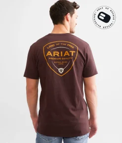 Ariat USA Simple Sea T-Shirt Puce New