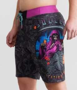 Bottoms|Swimwear | Sullen Vacation Time Stretch Boardshort Charcoal