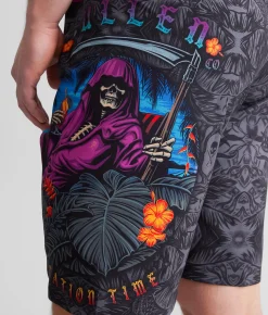 Bottoms|Swimwear | Sullen Vacation Time Stretch Boardshort Charcoal