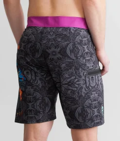 Bottoms|Swimwear | Sullen Vacation Time Stretch Boardshort Charcoal