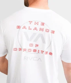 RVCA VA Duals Sport T-Shirt White Hot