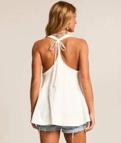 Free People Valerie Halter Tank Top Tart Berry