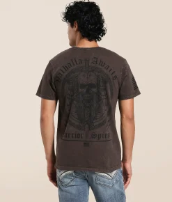 Tops|Graphic T-Shirts | Howitzer Valhalla Awaits T-Shirt Dematisse Mineral Wash
