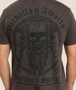 Tops|Graphic T-Shirts | Howitzer Valhalla Awaits T-Shirt Dematisse Mineral Wash