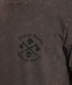 Tops|Graphic T-Shirts | Howitzer Valhalla Awaits T-Shirt Dematisse Mineral Wash