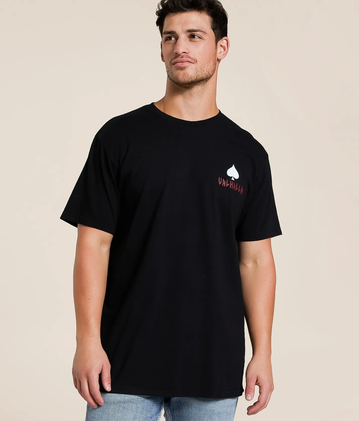 Howitzer Valhalla Card T-Shirt Black New