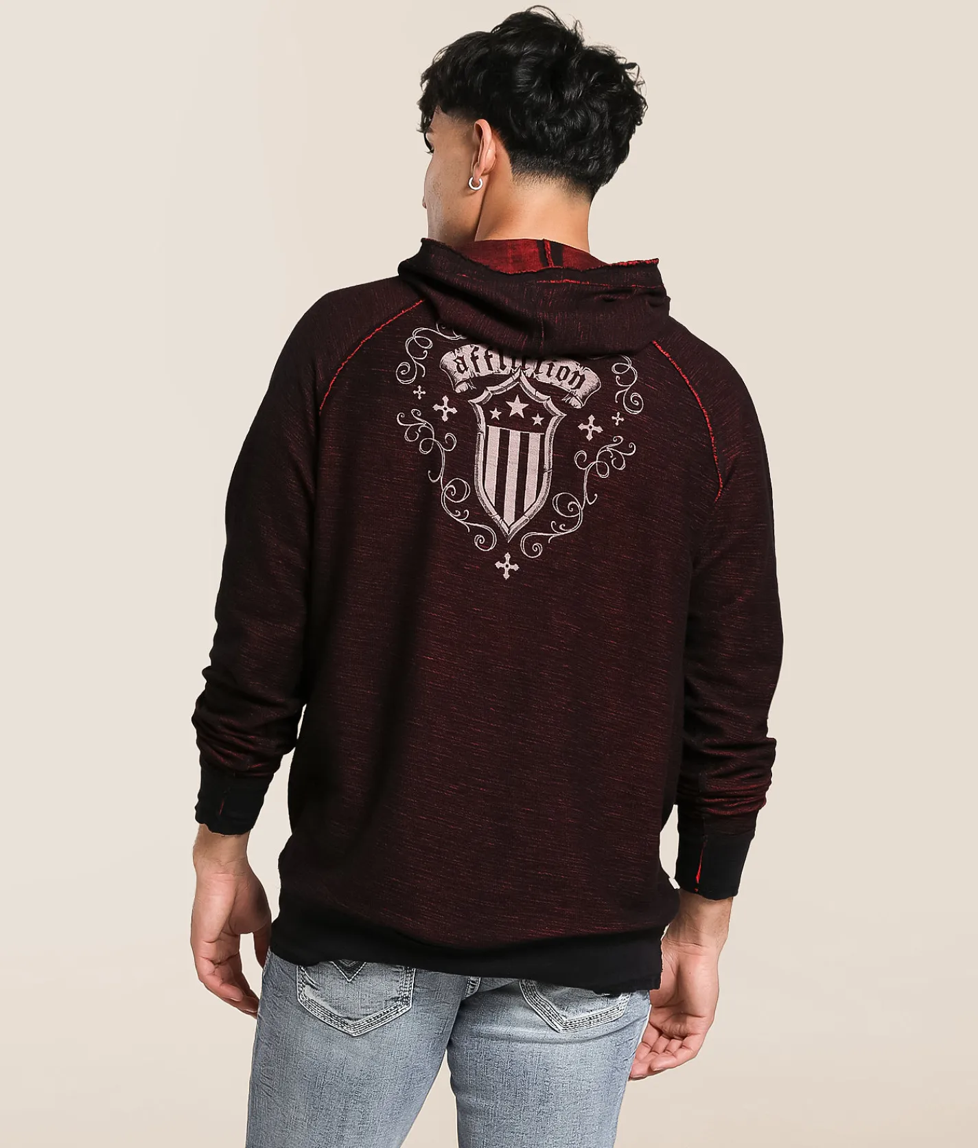 Affliction Value Honor Reversible Hoodie Lollipop Black Online