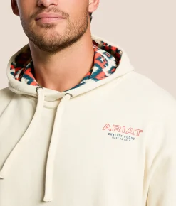 Tops | Ariat Vaquero Fresa Hooded Sweatshirt Silver Birch