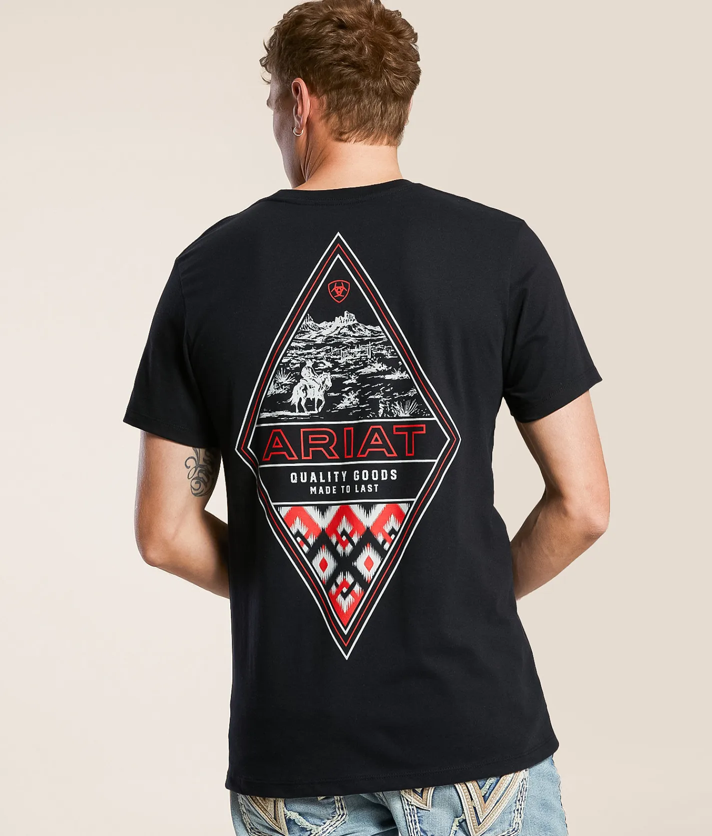 Tops|Graphic T-Shirts | Ariat Vaquero Fresa T-Shirt Black