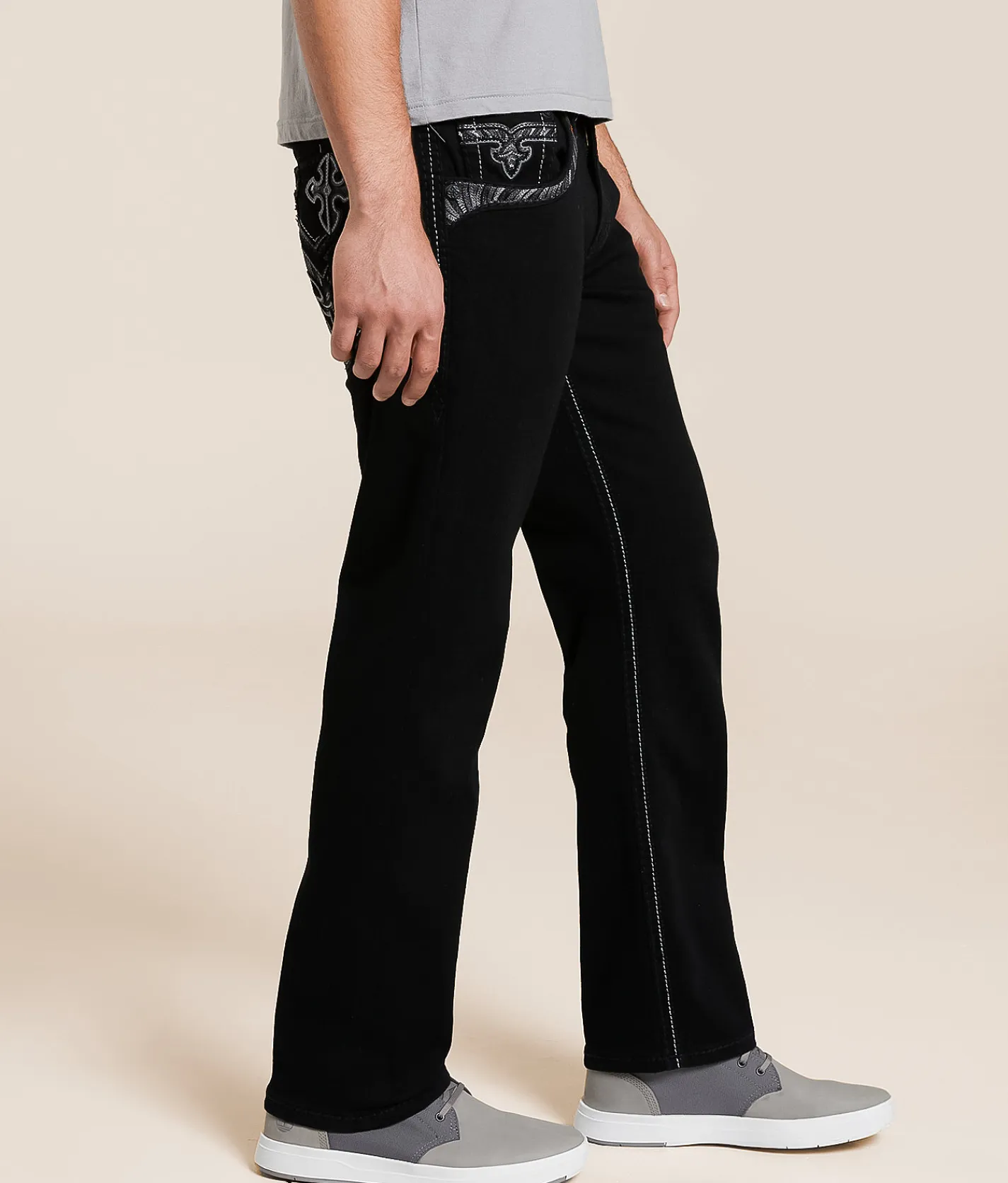Rock Revival Varon Relaxed Taper Stretch Jean Varon EQ200