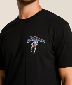 Tops|Graphic T-Shirts | Sullen Varsity Blues T-Shirt Jet Black