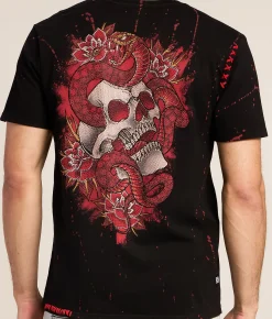 Tops|Graphic T-Shirts | Affliction Velvet Sky T-Shirt Black