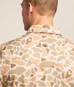 Tops | BURLEBO Western Performance Stretch Shirt Venado Camo