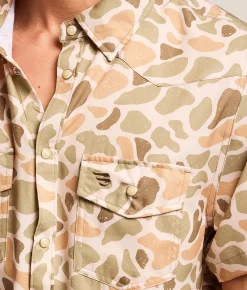 Tops | BURLEBO Western Performance Stretch Shirt Venado Camo