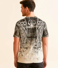 Graphic T-Shirts | Affliction Vengeful Scream T-Shirt Sand