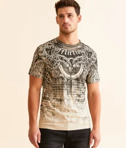 Graphic T-Shirts | Affliction Vengeful Scream T-Shirt Sand