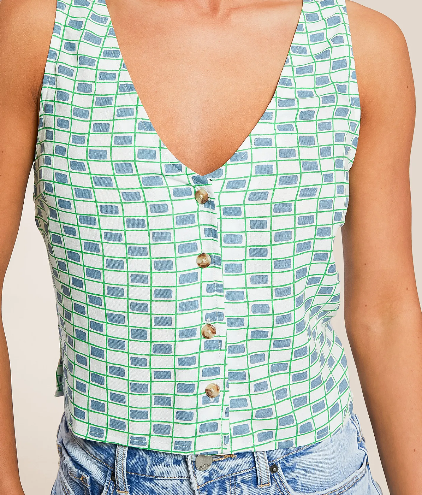 Tops | Hurley Venice Tank Top Windward Blue