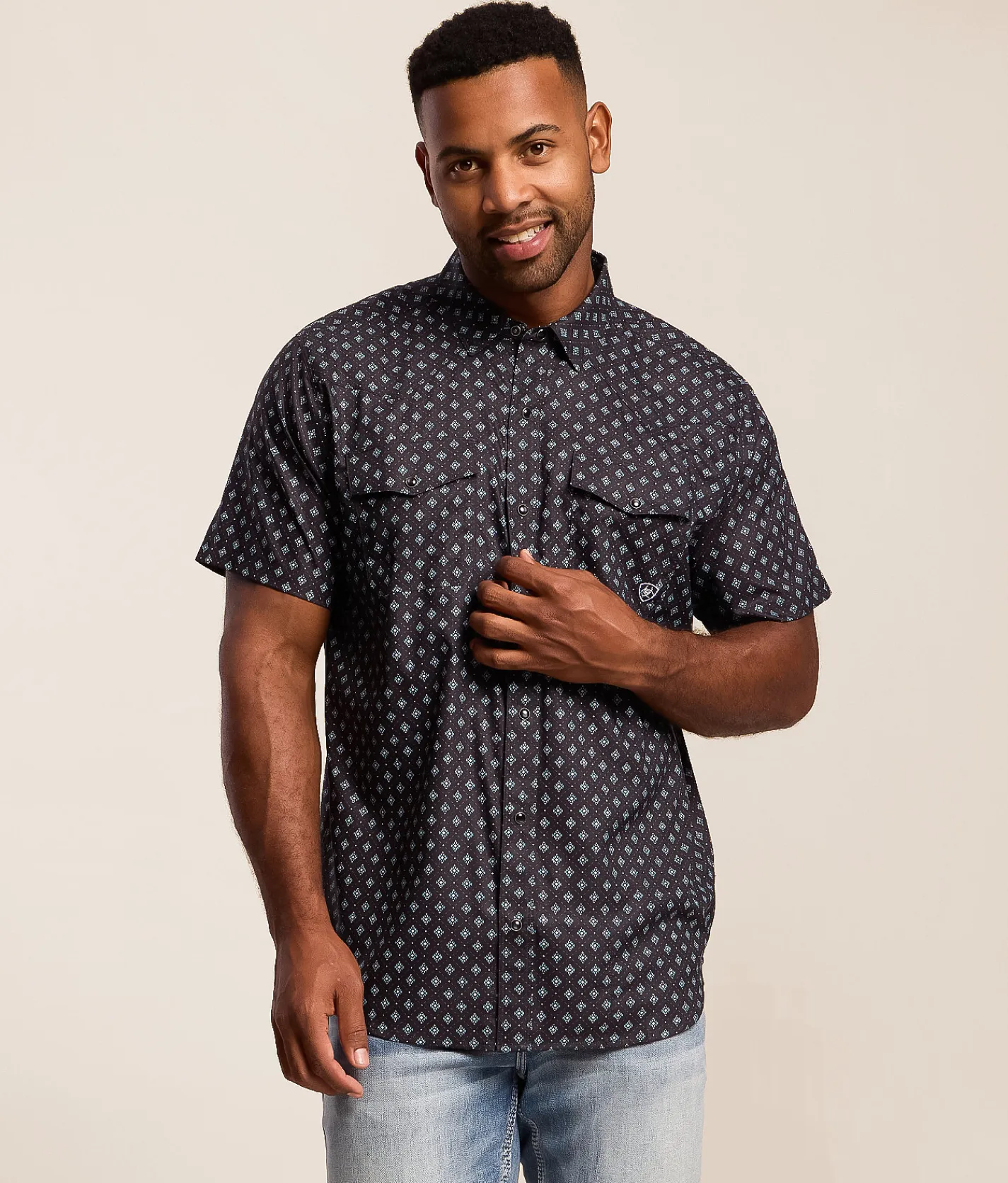 Tops | Ariat VentTEK Fitted Western Shirt Black